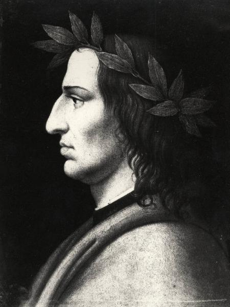 Ritratto di Virgilio con corona d'alloro