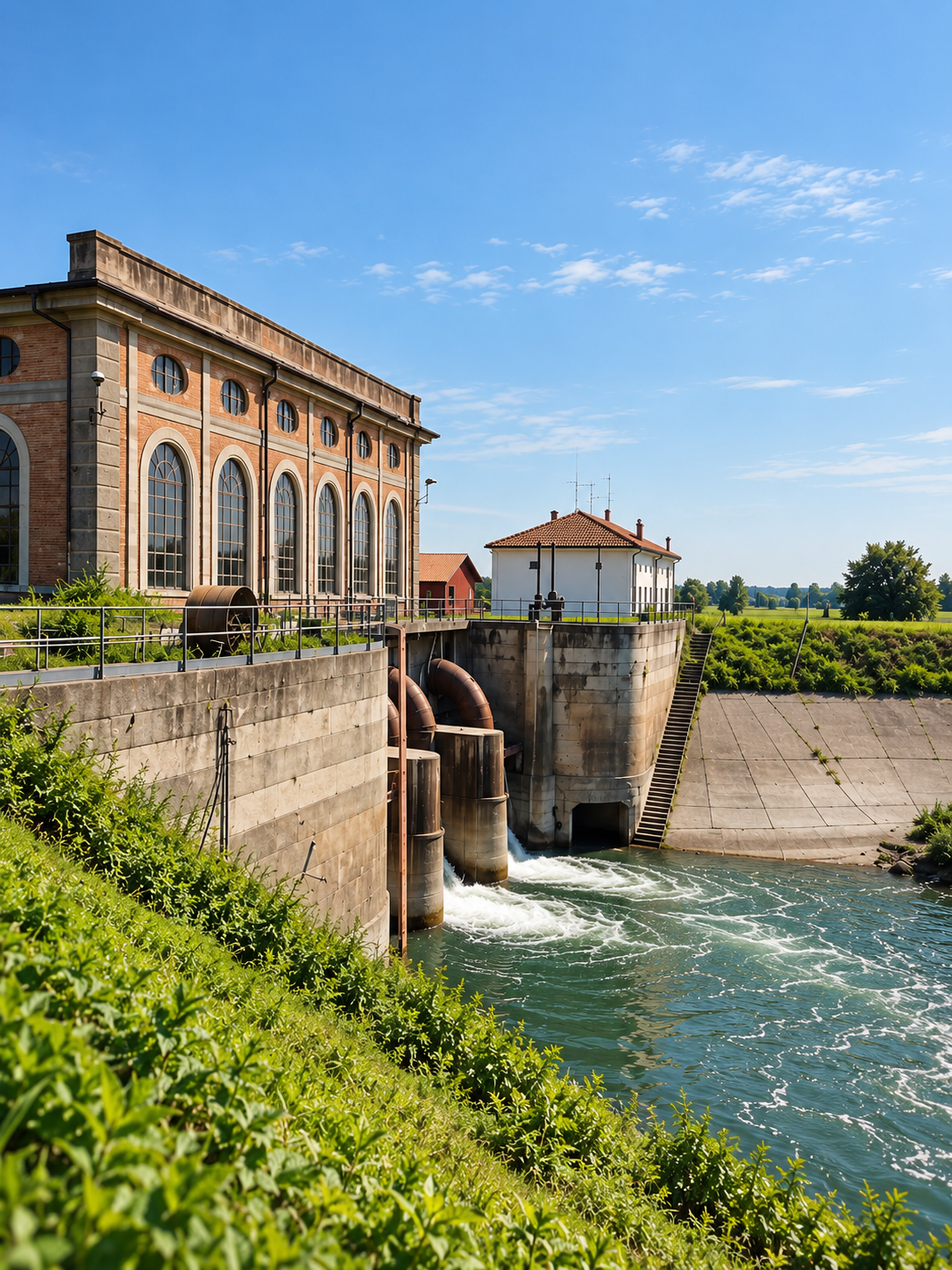 Impianto idrovoro contemporaneo del Consorzio di Bonifica di Mantova